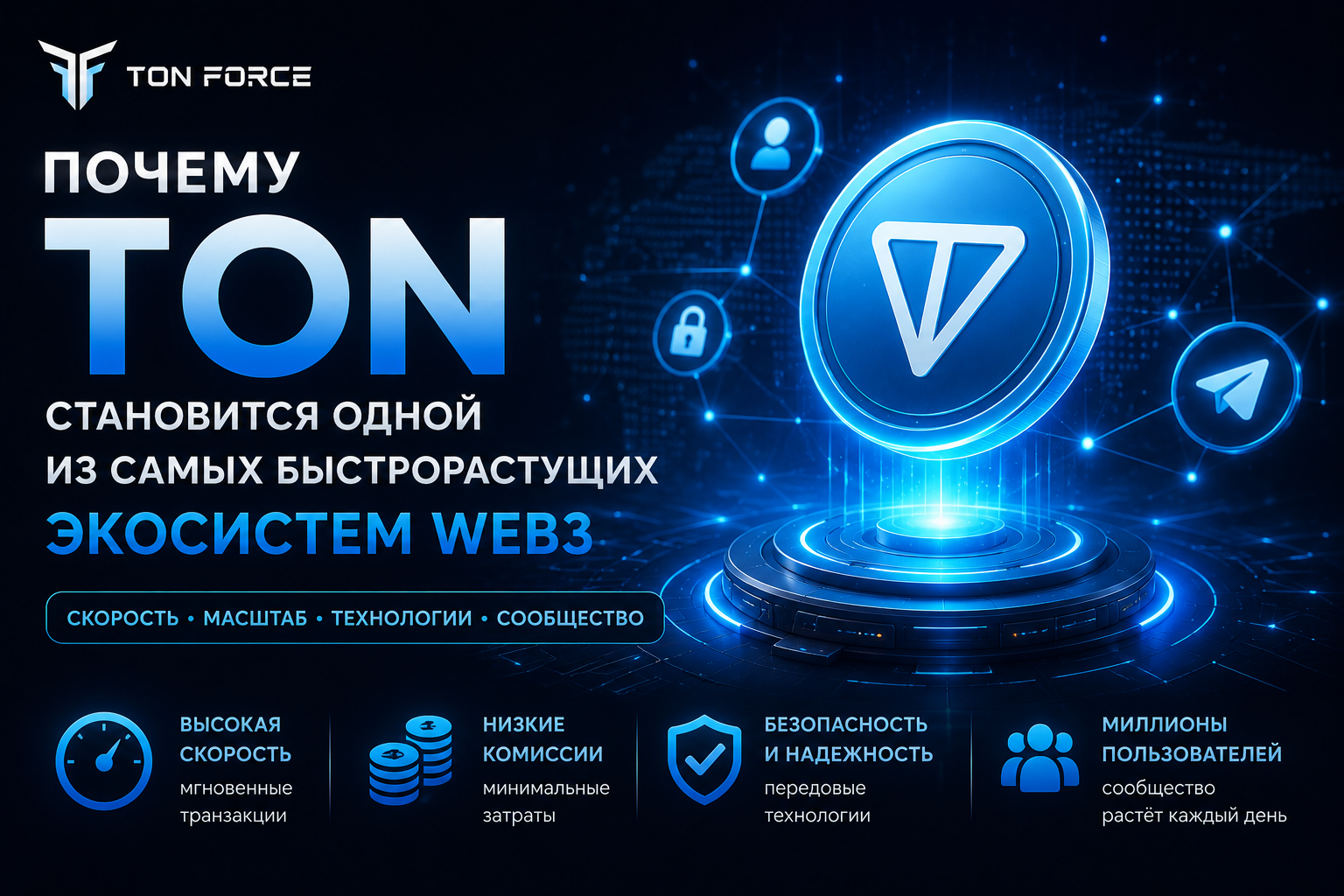 Почему блокчейн TON становится одной из самых быстрорастущих экосистем Web3